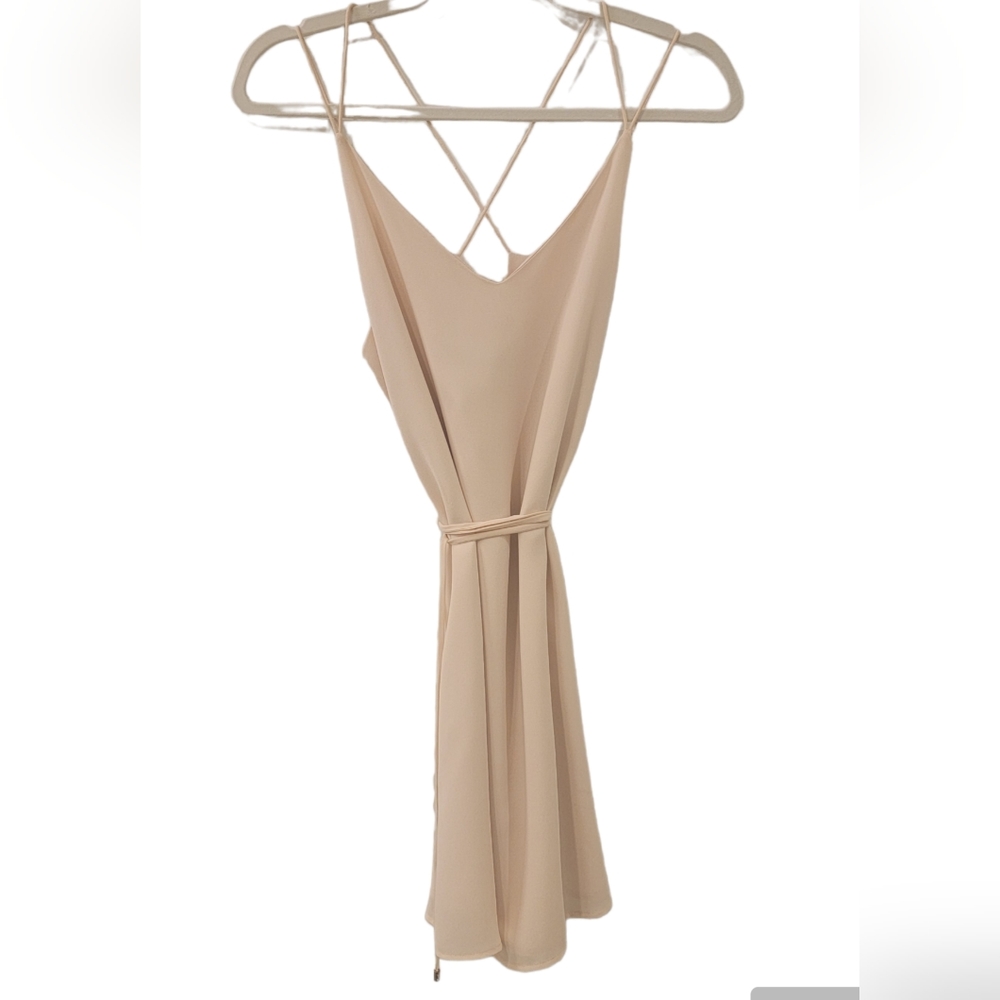 Naked Zebra Summer Vanilla Cream Slip Dress Women's Size Small